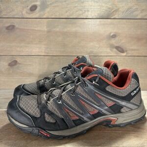 salomon eskape mens size 13 shoes brown athletic hiking sneakers